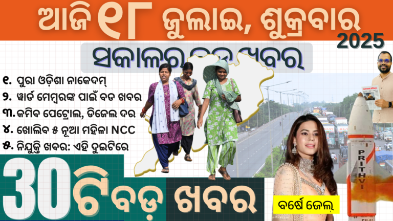 Entire State ନାକେଦମ୍ | India Tests Prithvi-II Missile | Top 30 Global News Today